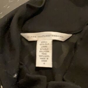Diane Von Furstenberg Black and Cream Cheetah print skirt
